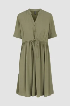 Vestido midi camiseiro