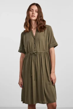 Vestido midi camiseiro