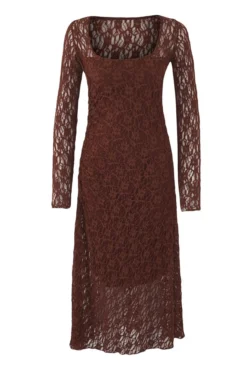 Vestido midi com costas abertas