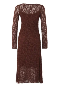 Vestido midi com costas abertas