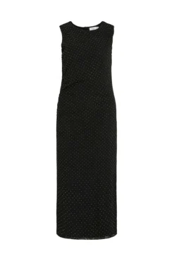 Vestido midi com glitter