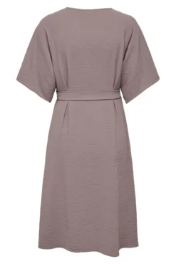 Vestido midi decote V maternity