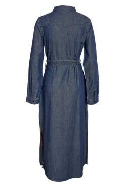 Vestido midi de ganga