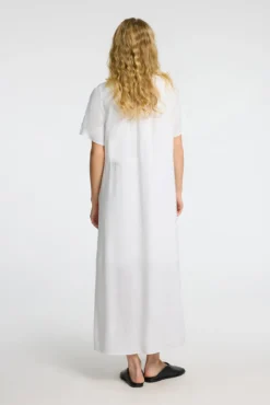 Vestido midi de linho