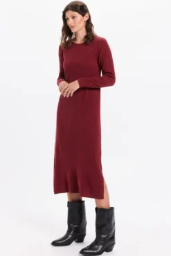 Vestido midi de malha