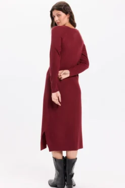 Vestido midi de malha