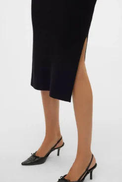 Vestido midi de malha