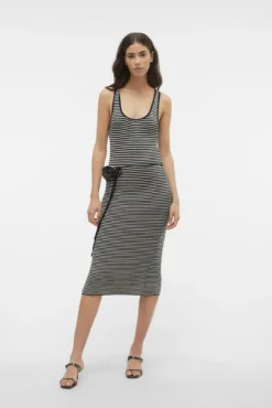 Vestido midi de malha