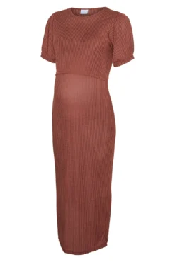 Vestido midi de malha fina para maternity