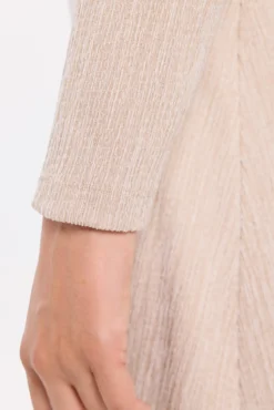 Vestido midi de tecido elástico