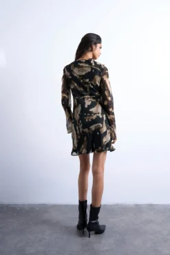 Vestido midi de viscose