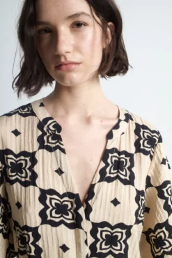 Vestido midi estampado
