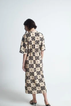 Vestido midi estampado