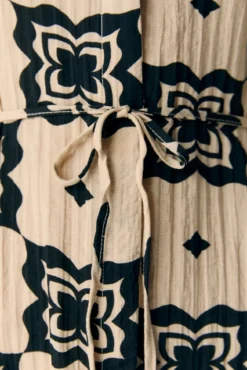 Vestido midi estampado