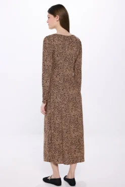 Vestido midi leopardo