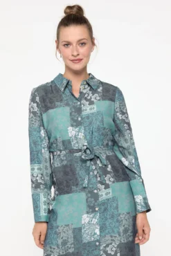 Vestido midi manga comprida
