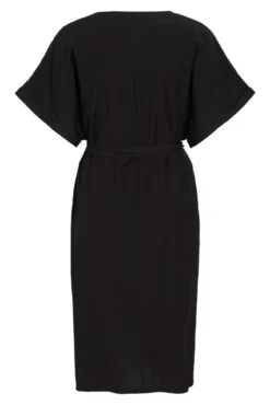 Vestido midi manga 2/4 com viscose