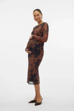 Vestido midi maternity