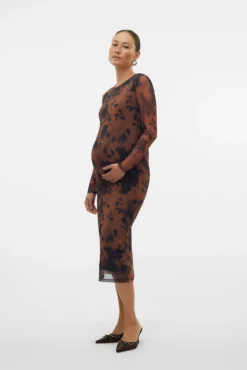 Vestido midi maternity