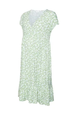 Vestido midi maternity e amamentação