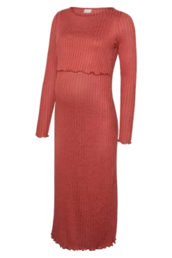 Vestido midi para maternity e amamentação
