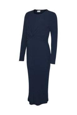 Vestido midi para maternity e amamentação