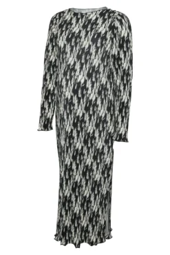 Vestido midi plissado para maternity