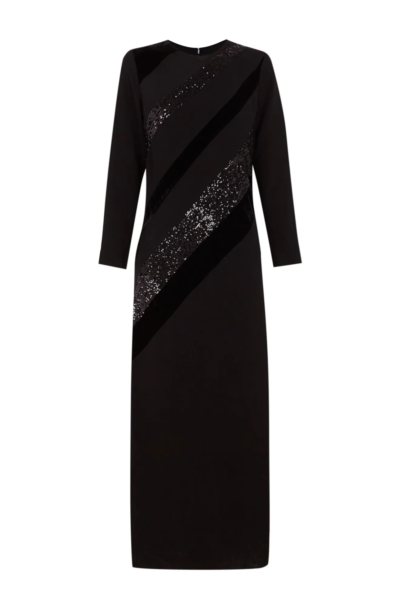 Vestido midi preto