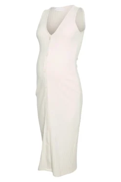 Vestido Midi sem Mangas Maternidade e Amamentação