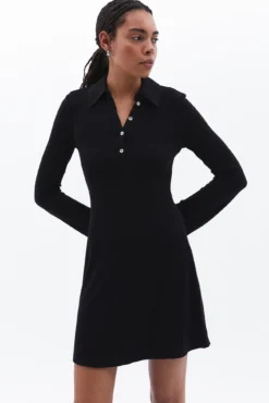 Vestido mini botões