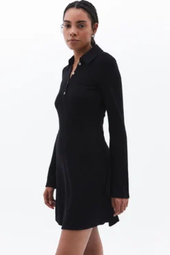 Vestido mini botões