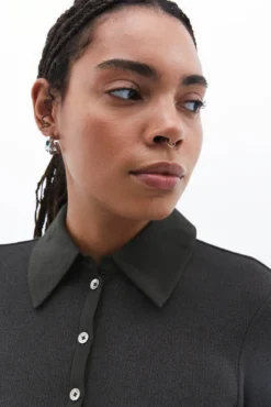 Vestido mini botões