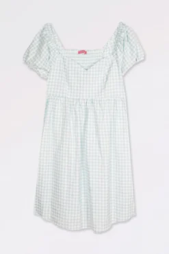 Vestido pré-mamã aos quadros vichy